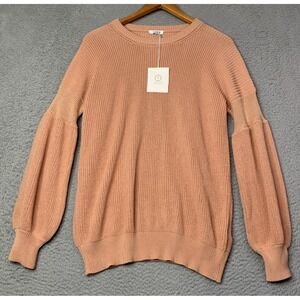 New Peserico Sweater Womens Size 46 US Large Long Sleeve Crew Neck  Italy NWT